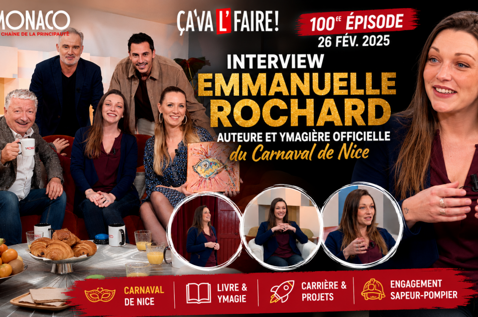 Emission ÇA VA L'FAIRE sur TV Monaco la matinale du 26 fév. 2025, 100e épisode