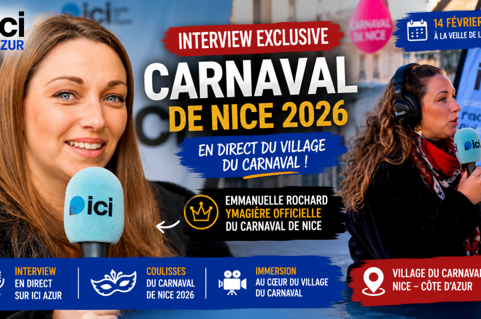 Interview sur Ici Azur au Village du Carnaval de Nice 2026